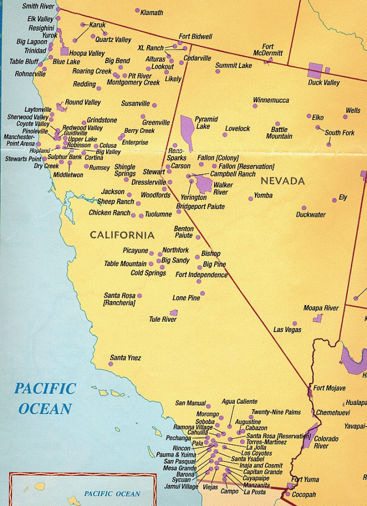 Map Of Northern California Indian Casinos – Map Of Usa District - Northern California Casinos Map