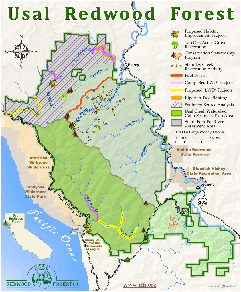 Map Of Northern California Redwood Forest – Map Of Usa District - California Redwoods Map