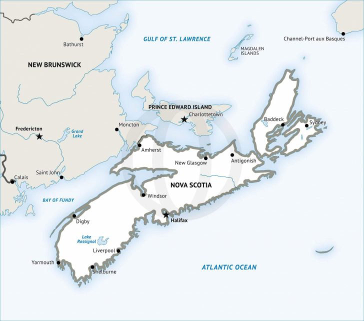 Printable Map Of Nova Scotia