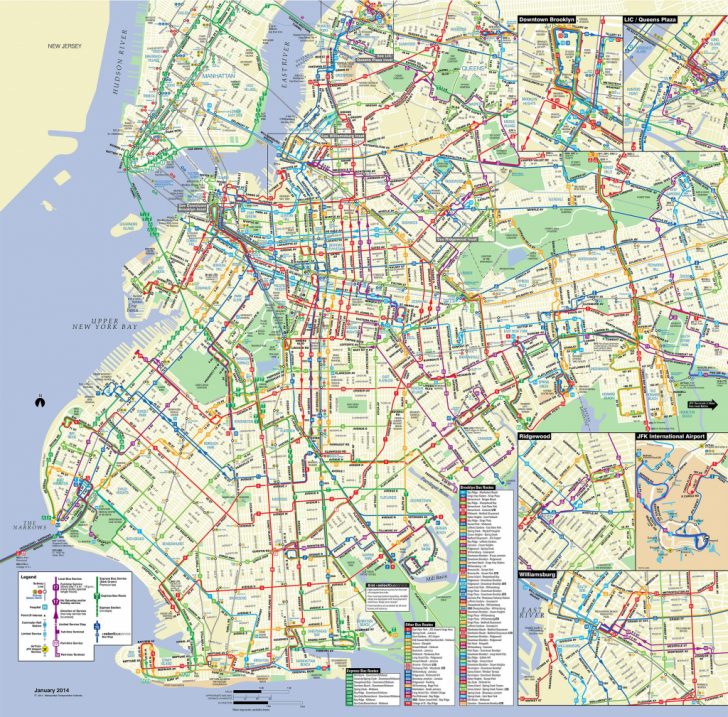 Printable Manhattan Bus Map