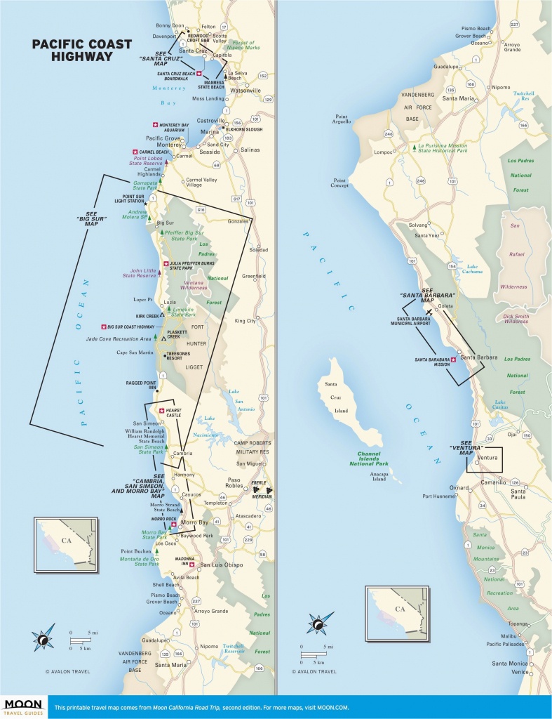 Map Of Pacific Crest Trail In Southern California | Secretmuseum - Map Of Southern California Coast