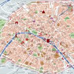 Map Of Paris Tourist Attractions, Sightseeing & Tourist Tour – Paris Street Map Printable