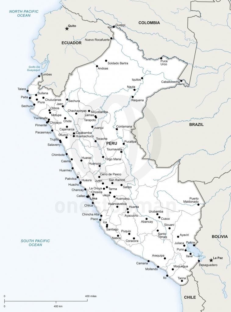 Map Of Peru Political | Things Peru | Map Vector, Map, Peru - Printable Map Of Peru