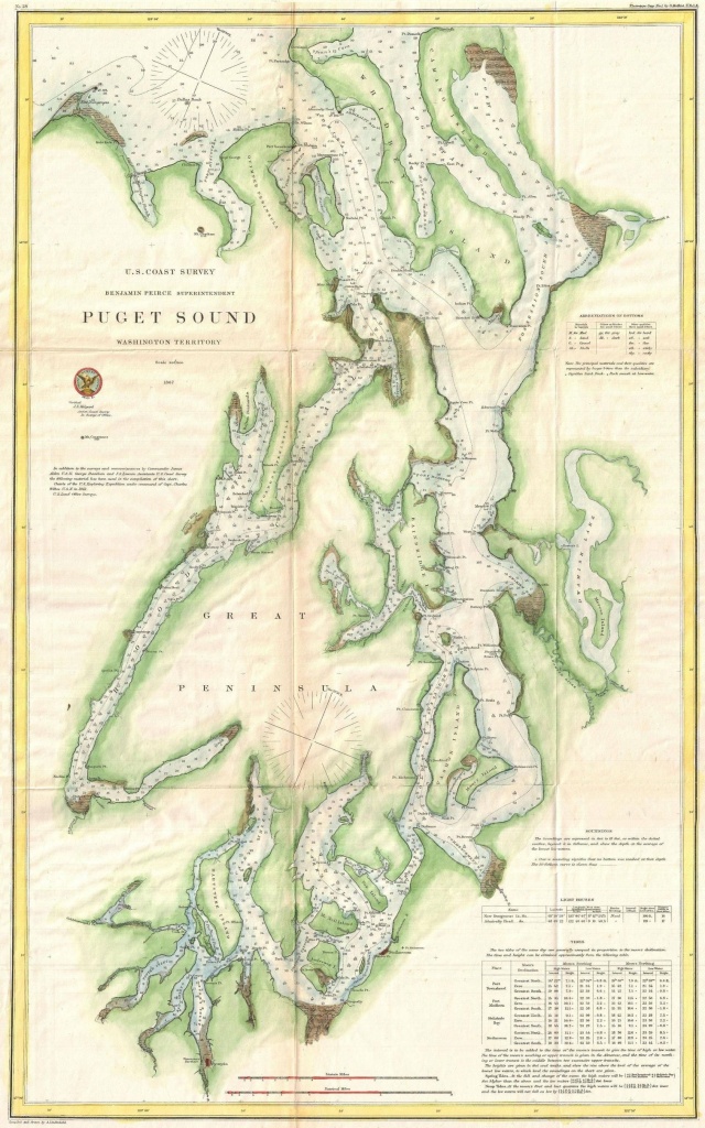 Map Of Puget Sound | Maps | Seattle Map, Map, Sound Map - Vashon Island Map Printable