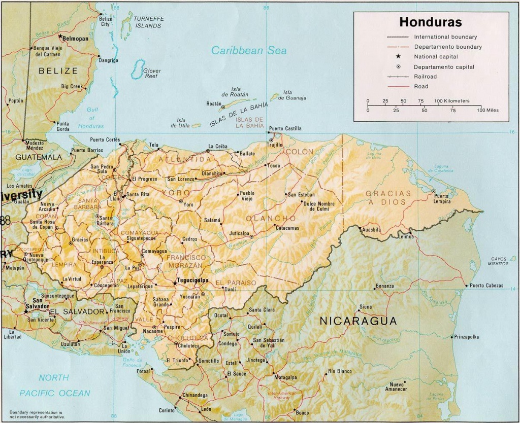 Map Of Roatan Honduras Island - Roatan Bay Islands Honduras Map - Printable Map Of Honduras
