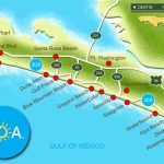 Map Of Scenic Highway 30A/south Walton, Fl Beaches | Florida: The   Watersound Beach Florida Map