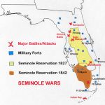 Map Of Seminole Wars In Florida | Family Tree | Seminole Indians   Native American Tribes In Florida Map