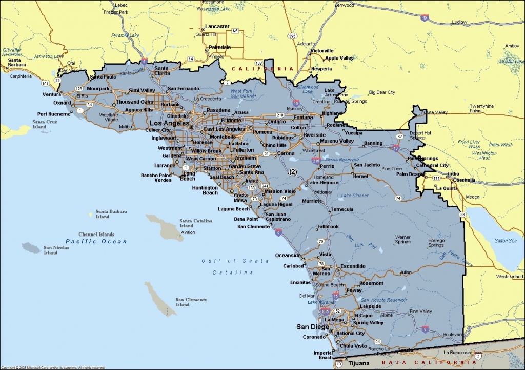 Map Of Southern California Cities | Andrewsteinhome Regarding Show - Show Map Of Southern California