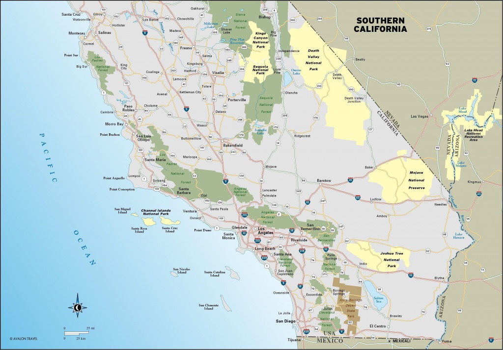 Map Of Southern California Coast Towns – Map Of Usa District - Map Of Southern California Coastline