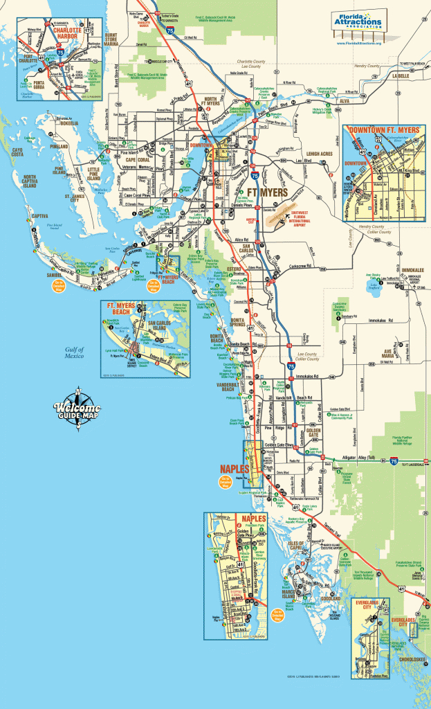 Map Of Southwest Florida - Welcome Guide-Map To Fort Myers &amp;amp; Naples - Map Of Florida Including Cape Coral