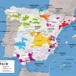 Map Of Spain Wine Regions | Wine Folly   Printable Map Of Spain Pdf