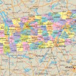 Map Of State Of Tennessee, With Outline Of The State Cities, Towns   State Map Of Tennessee Printable