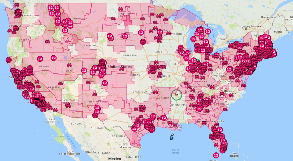 Map Of T-Mobile&amp;#039;s 700 Mhz Spectrum - Spectrum Gateway - T Mobile Coverage Map In California