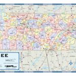 Map Of Tennesee Counties | Sitedesignco   Printable Map Of Tennessee Counties And Cities