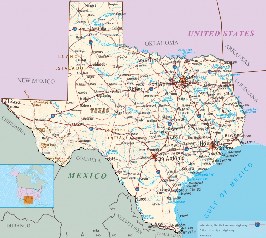 Map Of Texas - Multimodal - Ozona Texas Map