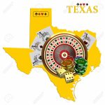 Map Of Texas With Casino Chips Stock Photo, Picture And Royalty Free   Casinos In Texas Map
