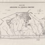 Map Of The Arlington, Va. National Cemetery | Library Of Congress   Printable Map Of Arlington National Cemetery