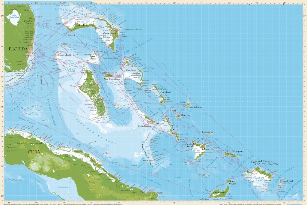 Map Of The Bahamas - Secure Luxury Bahamas Marina Homes And Condos - Map Of Florida And Bahamas