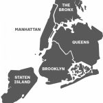 Map Of The Five Boroughs Of New York City And Travel Information   Map Of The 5 Boroughs Printable
