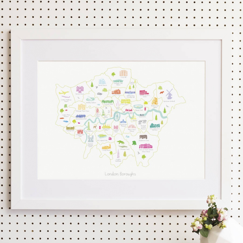 Map Of The London Boroughs Printholly Francesca - Printable Map Of London Boroughs