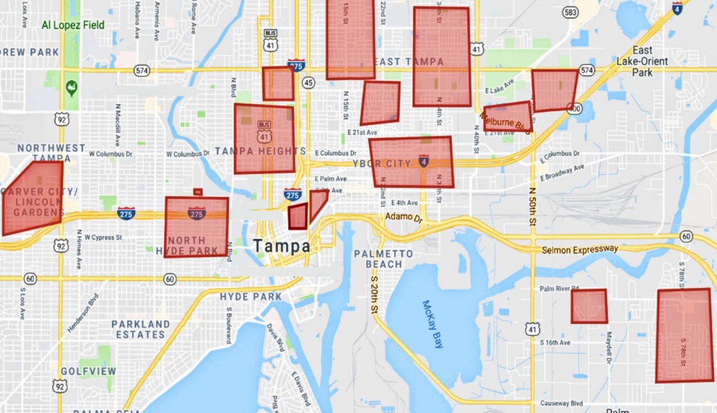 Map Of The Real Tampa Bay Hoods Of Tampa, St Pete, And More. - Street Map Of Tampa Florida