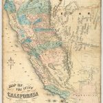 Map Of The State Of California.   David Rumsey Historical Map Collection   Historical Map Of California