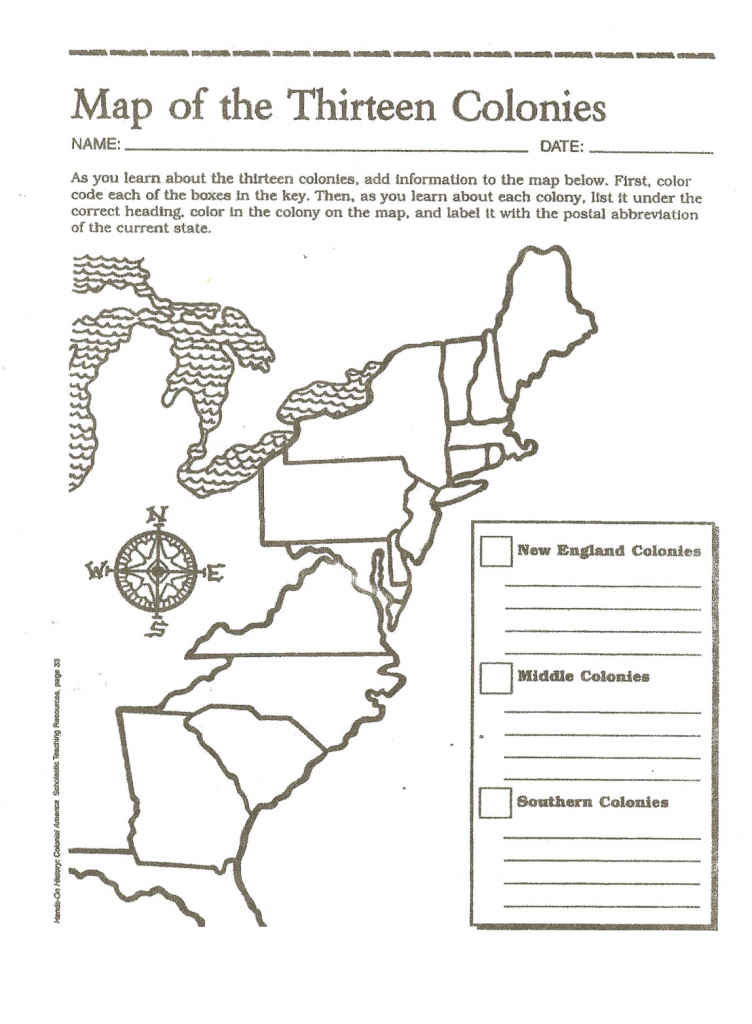 Map Of The Thirteen Colonies | Fifth Grade! | 7Th Grade Social - Map Of The Thirteen Colonies Printable