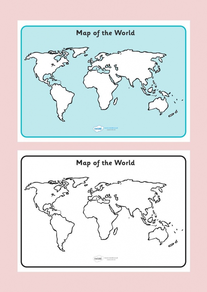 Map Of The World Sheet. Free Printable. Ks2 Free Download | Social - Printable World Map Outline Ks2