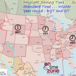 Map Of Time Zones In The Usa And Travel Information | Download Free   Printable North America Time Zone Map