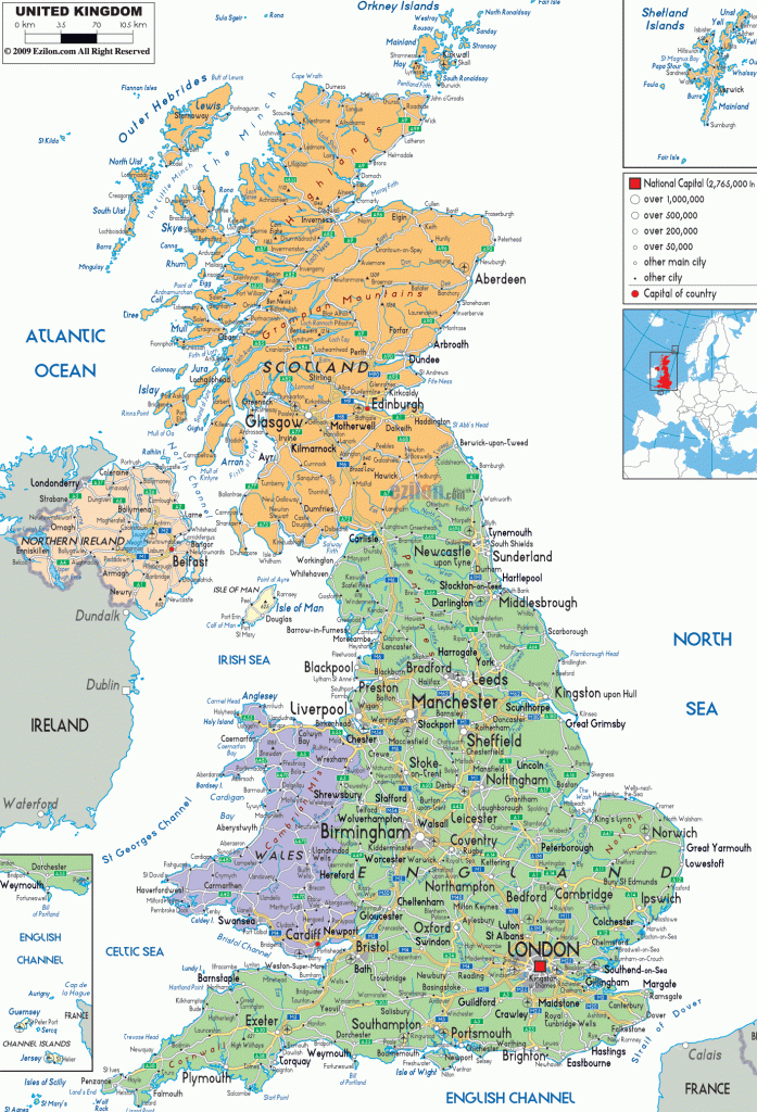 Map Of Uk | Map Of United Kingdom And United Kingdom Details Maps - Printable Map Of England And Scotland