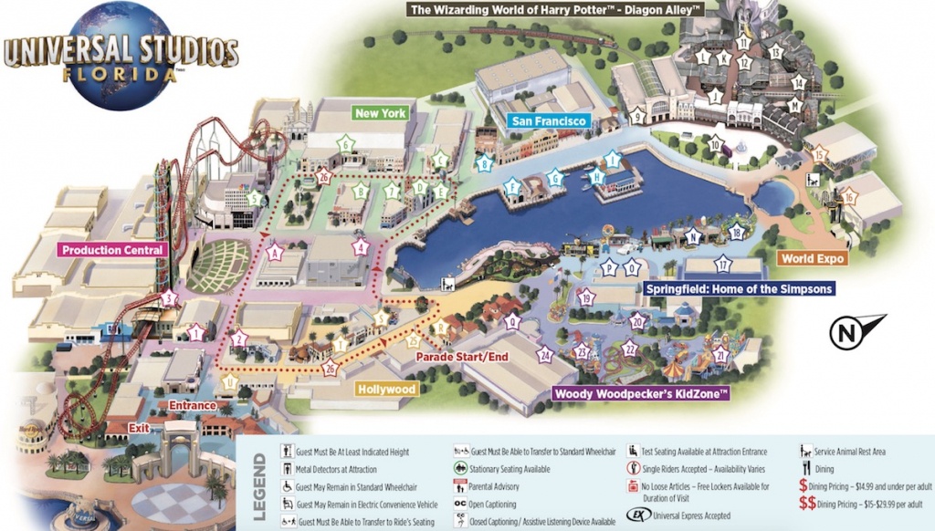 Map Of Universal Studios - Orlando Florida Universal Studios Map