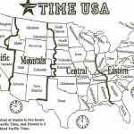Map Of Us With Time Zones | Sitedesignco   Printable Time Zone Map With States