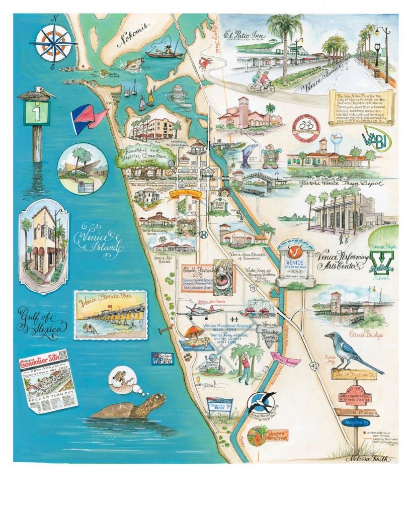 Map Of Venice, Florida &amp;quot;the Island Of Venice&amp;quot; In 2019 | State Of - Google Maps Venice Florida