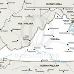 Map Of Virginia Political   Virginia State Map Printable