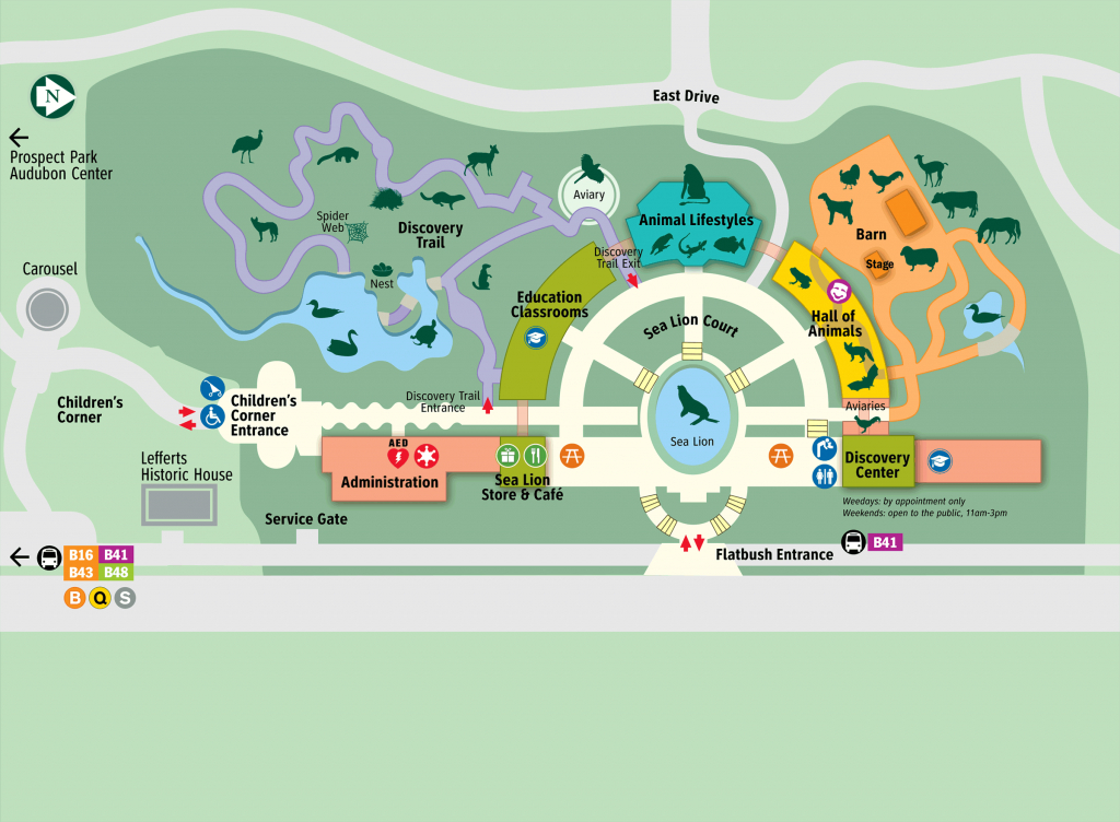 Map - Prospect Park Zoo - Prospect Park Map Printable
