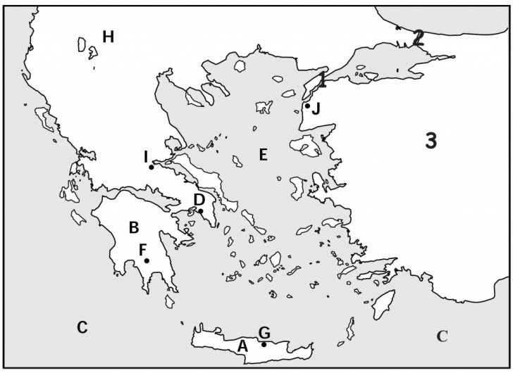 Ancient Greece Map For Kids Printables