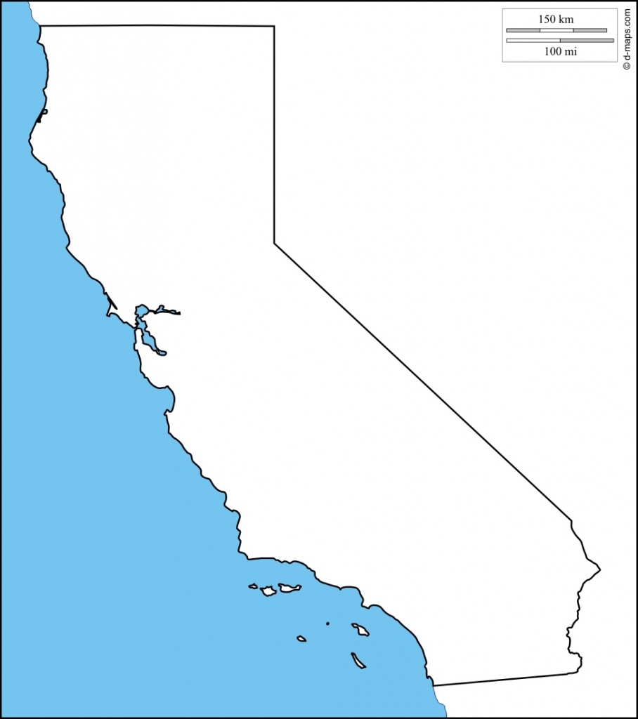 Map Reference. Blank Map Of California Printable – Reference With - Blank Map Of California Printable