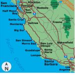 Map Reference. Map Of Highway 1 California Coast – Reference Inside   Map Of La California Coast