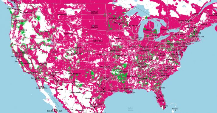 Map Showing Areas With Only Band 12 Coverage : Tmobile - Xfinity ...