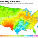 Map Shows When Summer Heat Peaks In Your Town | Climate Central   California Temperature Map Today