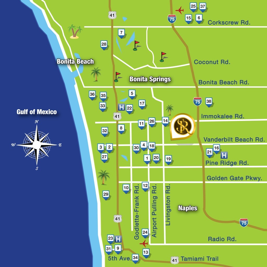 Map - Sienna Reserve Naples - Map Of Hotels In Naples Florida
