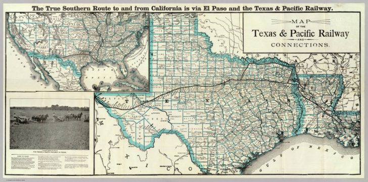 Texas State Railroad Route Map