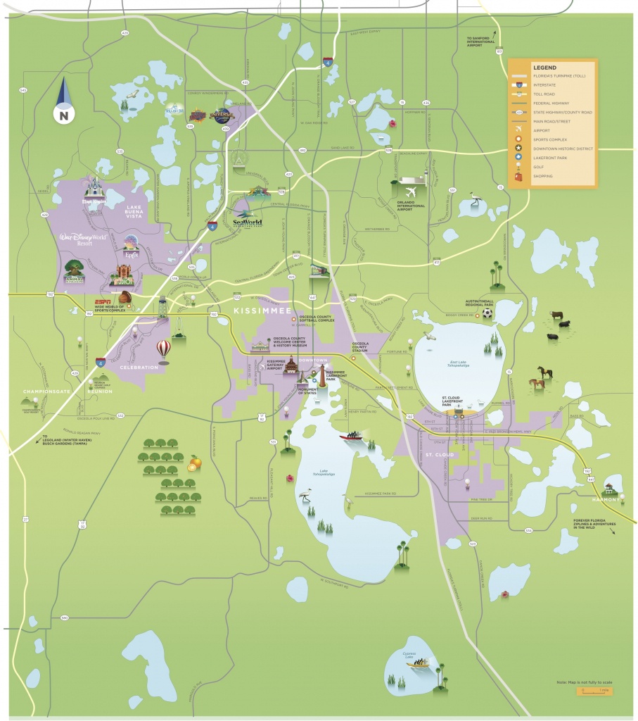 Maps &amp;amp; Area Guides | Experience Kissimmee - Florida Golf Courses Map