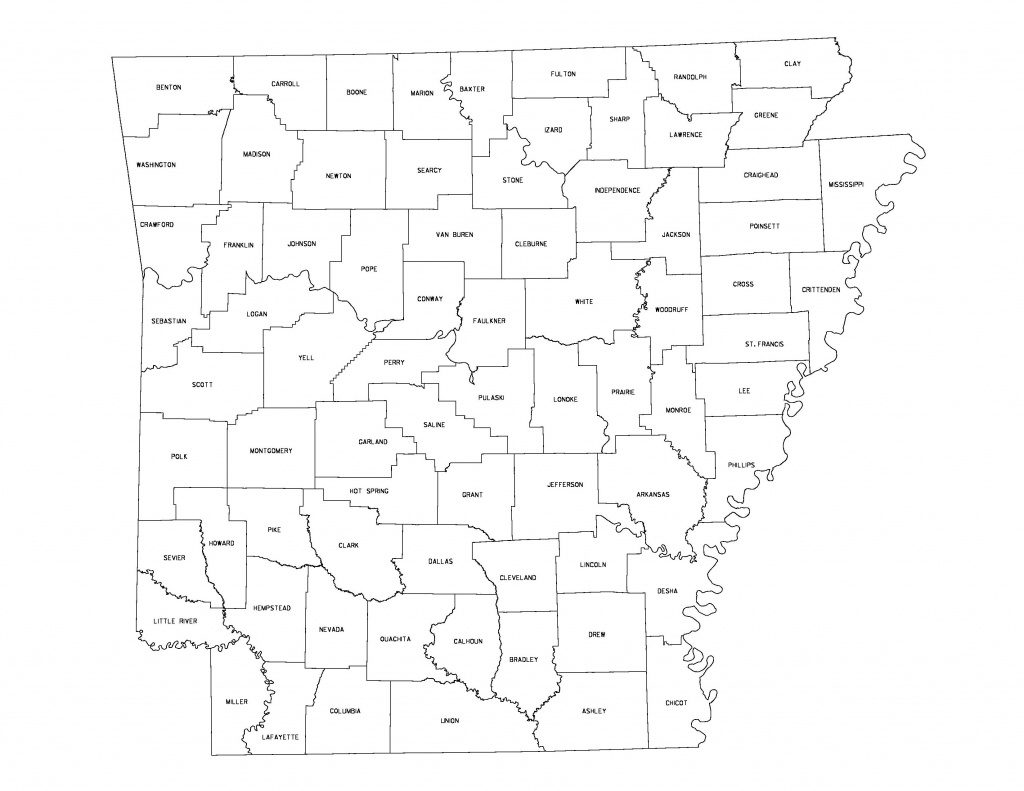 Maps - Arkansas Road Map Printable