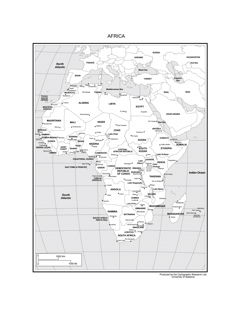 Maps Of Africa - Printable Map Of Africa With Capitals