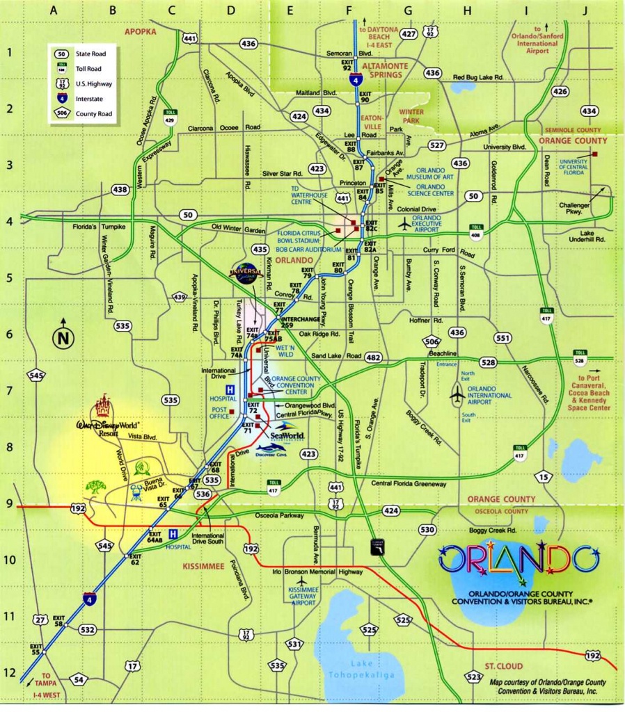 Maps Of Dallas: Orlando Florida Map - Tourist Map Of Orlando Florida