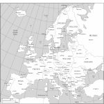 Maps Of Europe   Printable Map Of Europe With Cities