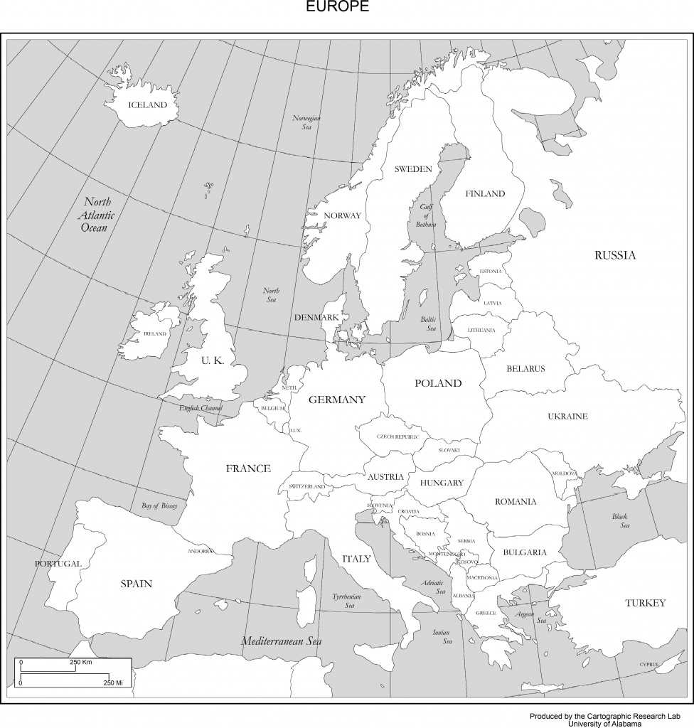 Maps Of Europe - Printable Map Of Europe With Countries And Capitals
