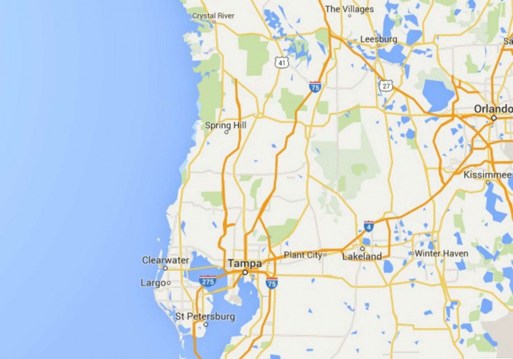 Maps Of Florida Orlando Tampa Miami Keys And More Google Maps - Google Maps Tampa Florida
