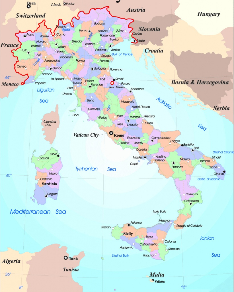 Maps Of Italy | Detailed Map Of Italy In English | Tourist Map Of - Printable Map Of Italy